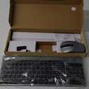 Leadsail EasyTyping KF10 Wireless Keyboard and Mouse Combo, [Silent Scissor Switch Keys][Labor-Saving Keys]Ultra Slim Wireless Computer Keyboard and Mouse, Easy Setup for PC/Laptop/Mac/Windows - Grey