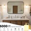 iThird 1 Pack Battery Operated Wall Sconce Light: Gold 6000mAh Rechargeable Wall Lights with Touch and Remote Control, 4 CCT Dimmable Wireless Wall Lamps for Bedroom Living Room Hallway