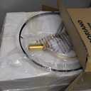 RORIANO 24'' Table Lamps Set of 2 for Bedroom Living Room, Traditional Resin Farmhouse Vintage Nightstand Bedside Lamps, 2 Bulbs Included (Wash Blue)