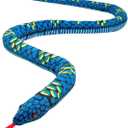 Plush Giant Snake, Realistic Stuffed Animal, Red Eyes Toy Gifts for Boys and Girls 110 Inches