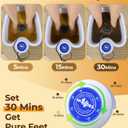 Ionic Foot Detox Machine 3.0, Foot Spa at Home detox, Ion Detox Foot Bath Cleanse Machine to Remove Toxins -2 Arrays, 15 Disposable Foot Bath Liners, Detox Sea Salt, Upgraded Durable Basin