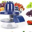 Automatic Grape Peeler Machine, Electric Garlic & Cherry Tomato Peeler Skin Remover Tool for Small Fruits, Effortless Peeling for Home Kitchen (Blue-1PC)