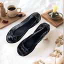 Women's Foldable Ballet Flats Portable Slip-On Shoes for Wedding, Travel, Work & Driving XL