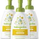 Babyganics Baby Shampoo + Body Wash Pump Bottle, Chamomile Verbena, 16oz, 3 Pack