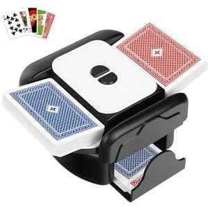 Card Shuffler - Rechargeable 2600mAh Automatic Card Shuffler with Auto-Stop Auto/Manual Modes Low Noise Jam-Free Electric Shuffler for 1–2 Decks Compatible