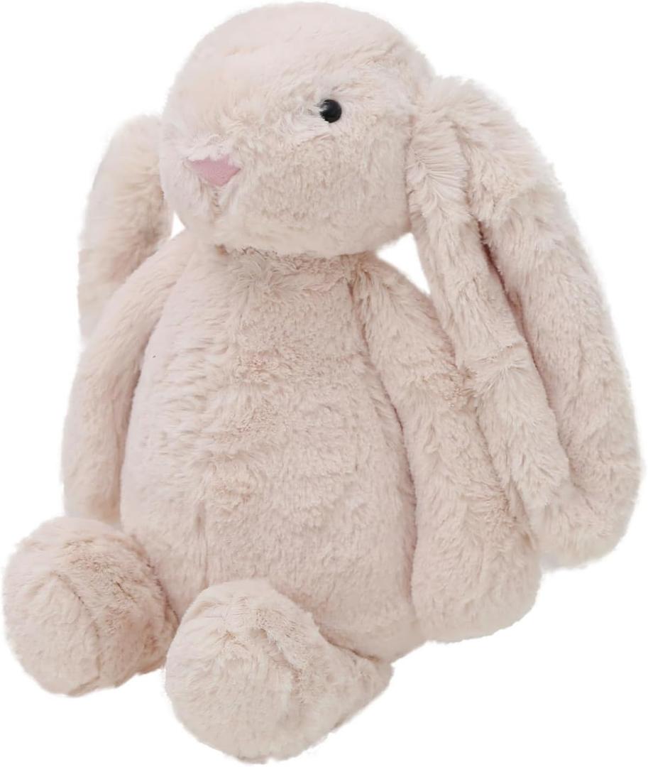 Beige Stuffed Bunny - Adorable Plush Companion for Cuddles & Playtime. Soft & Huggable with Lifelike Features. Ideal Gift for Kids (Beige 15.8")