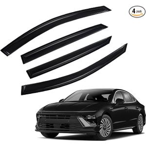 PLDDE Window Rain Guards Compatible with 2020-2024 Hyundai Sonata
