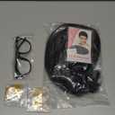 Shizuku Wig Short Black Wig with Bangs Women Heat Resistant Hair Anime Cosplay Party Shizuku Murasaki Character Wigs +Glasses+Necklace+Blacelet