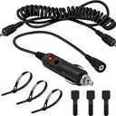 12V Cigarette Lighter Socket Port RCA Plug for Heated Most Electric Shields, Helmet, Visor Port, Snowmobile Heated Helmet Connector(Kit)