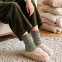 Jeasona Wool Hiking Socks for Women Warm Winter Thermal Thick Socks for Cold Weather Cozy Gifts for Women Mom 5 Pairs (Multicolored Dark)