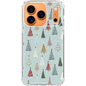 Cute Christmas Trees Phone Case for iPhone 17 Pro Max, Winter Christmas Phone Cover for iPhone 17 Pro Max, Soft TPU Shockproof Case