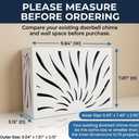 Modern Wooden Doorbell Chime Cover Box Large Decorative Wall-Mounted Doorbell Cover for Home Decor Reducing Wood Door Chime Box Only, White Stylish Upgrade