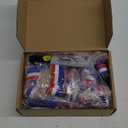 30 Pack Gold Patriotic Medals 2'' American Flag Medals Bulk Trophy with Neck Ribbons Spirit Medallion with Stars Stripes USA Flag Independence Day Awards for Participation Prize Winner Gift