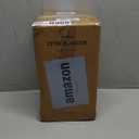 Electric Citrus Juicer Squeezer, Orange Juicer with Two Interchangeable Cones, Suitable for orange, lemon and Grapefruit, Brushed Stainless Steel, Easy to Clean and Use (Black+Silver)