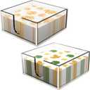 Rubtlamp 2Pcs Acrylic Napkin Holder Bathroom - 0.2Inch Thickness Acrylic Guest Towel Napkin Holder - Hand Towel Tray for Kitchen, Parties, Weddings, Party, Hotel, Restaurant (Clear, 5.5X5.5X2.5)