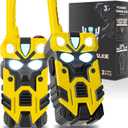 Hornet Transform Toys Walkie Talkies for Kids 2 Pack Robot - 2500FT Range with Cool Light Effects, Birthday Gifts for Boys Girls Ages 3-12, Outdoor Camping Gear, Toddler Toys for Indoor Outside Play