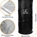 Pop-up Changing Tent, Portable Shower Tent Changing Room, Privacy Portable Bathroom Collapsible Emergency, Compact Dressing Room Tube with Carry Bag for Camping, Beach, or Outdoors (Black)