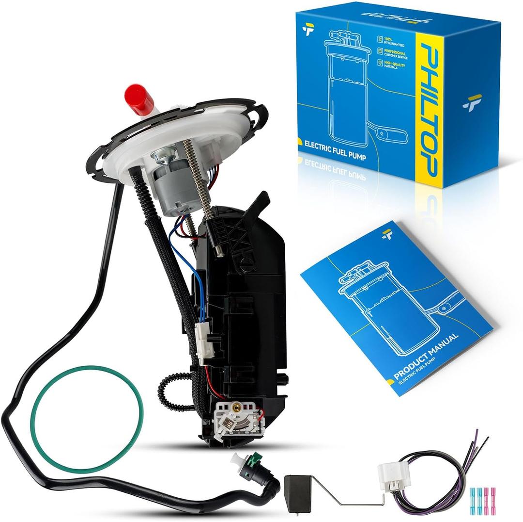 PHILTOP FG1384 Fuel Pump Assembly with Sending Unit, Fits Malibu 2004-2008, G6 2005-2008, Aura 2007-2008, Replaces E3591M, M10153, 67521