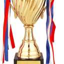 Trophy Cup - Large Trophy,Gold Award for Sports,Tournaments,Competitions,Soccer Football League Match Trophy,Other Teamwork Award