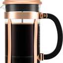 Bodum 34oz Chambord French Press Coffee Maker, High-Heat Borosilicate Glass, Stainless Steel, Copper  Made in Portugal