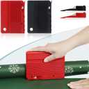 Quicker and Easier Gift Wrap Cutter (2-Pack) | Wrapping Paper Cutter with Replaceable Blade Sets | Christmas Holiday Birthday Wrapping Tool(Black+Red)
