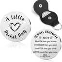 STARKET Christmas Gifts For Women Men Pocket Hug Token 2026 Graduation Gift Valentines Day Gift For Him Son Stocking Stuffers (Always Remember You're Braver Than You Believe)
