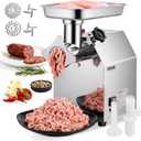 VEVOR Commercial Electric Meat Grinder, 7 lbs/min Capacity, #12 Industrial Meat Mincer with 2 Stainless Steel Blades, 2 Grinding Plates, 850W Heavy-Duty Sausage Maker Stuffer, for Kitchen, Restaurant