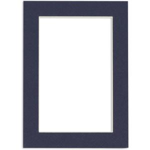 Poster Palooza 11x14 Mat for 8x10 Photo - Precut Navy Picture Matboard for Frames Measuring 11 x 14 Inches - Bevel Cut Matte to Display Art Measuring 8 x 10 Inches - Acid Free ONE MAT