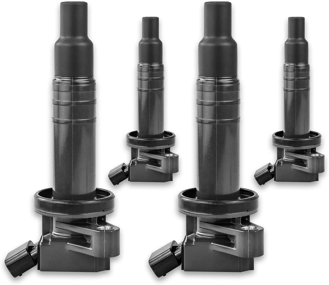 Ignition Coil Pack of 4 Compatiable with L4 1.8L - 2000-2005 for Toyota Celica GT, 2000-2008 for Toyota Corolla, 2003-2008 Matrix, 2003-2008 Pontiac Vibe, Coil Packs for 9091902239 UF-247 UF-315