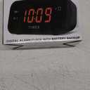 Timex Alarm Clock with Large Display, Digital Alarm Clock for Bedroom Includes 120V Universal Power Adapter (T121B - Black)