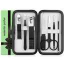3 x Nail Clipper Kit Nail Care Set for Men Women Nail Clipper Set Manicure Kit with Case Toe Finger Nail Clippers Personal Care Tools Travel Manicure Set Nail Clipper Grooming Kit Gfit for Men Women