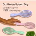 Wet Brush Go Green Speed Dry Hair Brush, Purple - Vented Design & Ultra Soft HeatFlex Bristles - Ergonomic Handle Manages Tangle & Uncontrollable Hair - Pain-Free Hair Accessories (1 Count (Pack of 1))