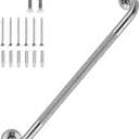 36 Inch Shower Grab Bar 1.25" Dia,Brushed Nickel Anti Slip Bathroom Grab Bar, 304 Stainless Steel Knurled Handicap Grab Bars, Safety Support Handrail, Bath Shower Handle for Elderly Injury Senior