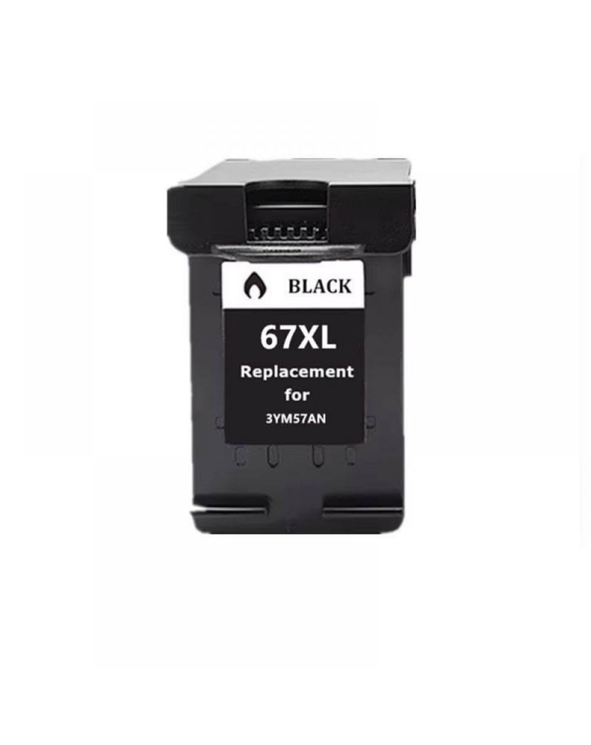 Compatible Ink Cartridge for 67 67XL for Inkjet Printers Including 6058 6052 6055 Deskjet 1225 2732(1 BK)