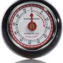 Zassenhaus Magnetic Retro Kitchen Timer, Classic Mechanical Cooking Timer (Black)