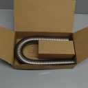 Hypertune 24" Stainless Steel Radiator Flexible Coolant Water Hose Kit W/Cap Clamp Silver