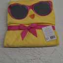 Hudson Baby Unisex Baby Cotton Animal Face Hooded Towel, Cool Chick, One Size