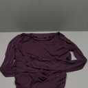 Avidlove Women Long Sleeve Bodysuit Turtle Neck Shapewear Body Suits Mesh One Piece Leotard Shirt Going Out Tops Fall Outfits (X-Large, Dark Purple)