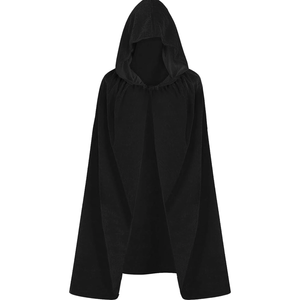 Kids Halloween Christmas Costumes Cape Velvet Hooded Cosplay Party Cloak Wizard Robe