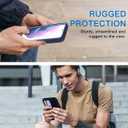 AICase Belt-Clip Holster Case for Samsung Galaxy S21 FE, Drop Protection Full Body Rugged Heavy Duty Case, Shockproof/Drop/Dust Proof Military Grade Protective Durable Phone Case for Galaxy S21 FE 5G (Navy Blue with Belt)