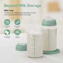 10oz Breastmilk Storage Bottle, Compatible with Momcozy Milk Cooler 22oz & Spectra Pumps, Wide-Neck Collection Bottles for Pumping & Fridge, BPA-Free, Breastfeeding Essentials, 4PCS