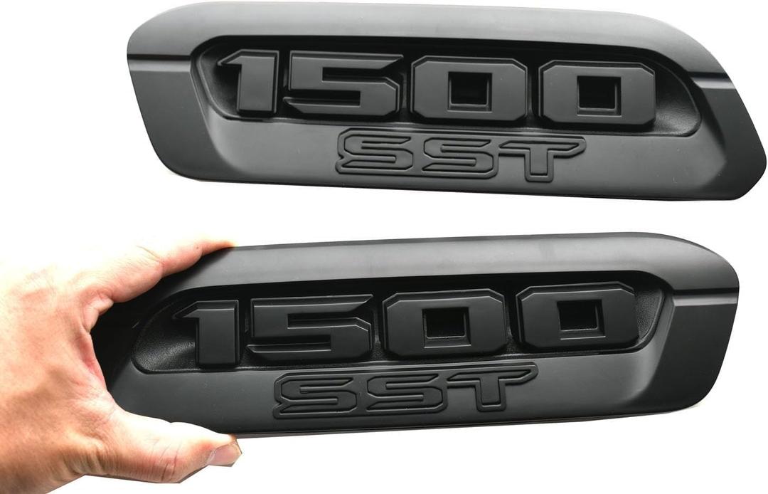 Pair New 1500 SST Right Side RH Hood Emblem Replacement for 2025 Ram 1500 68563849AB 68563848AB (Matte)