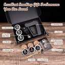 Cocktail Smoker Kit With Torch, 6 Flavors Wood Chips, Drink/Bourbon/Old Fashioned Smoker Kit, Whiskey Gifts for Men, Dad, Husband,Boss, Boyfriend (Without Butane) (Black)