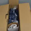 Electric Heated Blanket Queen Size 84"x90" - Dual-Sided with Microplush & Sherpa Fabric, 4 Heat Settings & 10 Hours Auto Off, Dual Controller, Machine Washable - Dark Blue (07-dark Bule)