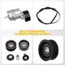 Belt Tensioner and Idler Pulley V-Ribbed Belt Kit Compatible with Forte 10-13 Optima 11-16 Santa Fe 10-12 Sonata 11-14 Tucson 11-13 2.0L 2.4L 2010-2016 2528125000 252122G760