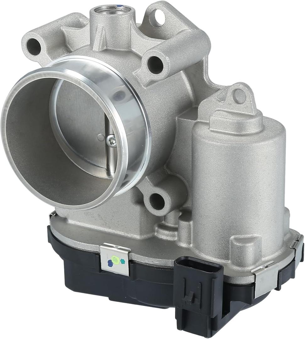 Throttle Body Assembly, 58mm Throttle Body Actuator No.68366012AB/68366012AA for Dodge Journey 2.4L L4 - Gas 18-20 Aluminum Alloy Silver Tone, 1 Pcs