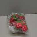 Artificial Hanging Bell Pepper String 2Pcs, Simulated Lifelike Hot Chili Vegetable Fruit Garland Vine for Home Kitchen Fruit Shop Supermarket Farm Party Wall Decoration