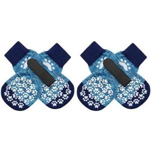 EXPAWLORER Anti Slip Dog Socks to Prevent Licking Paws, Dog Shoes for Hot Pavement, Dog Booties for Small Medium Large Senior Dogs, Traction Control Dog Boots & Paw Protectors for Hardwood Floors