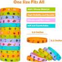 60pcs Hawaiian Luau Party Bracelets Party Favors Aloha Tropical Birthday Summer Beach Pool Party Decoration Supplies Silicone Wristbands Goodie Bags Stuffers Fillers