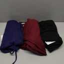 Neer 3 Pack Women's Plus Size Sweatpants Wide Leg High Waist Drawstring Yoga Lounge Joggers Open Bottom Pants with Pockets (4X-Large, Black, Navy Blue, Wine Red)